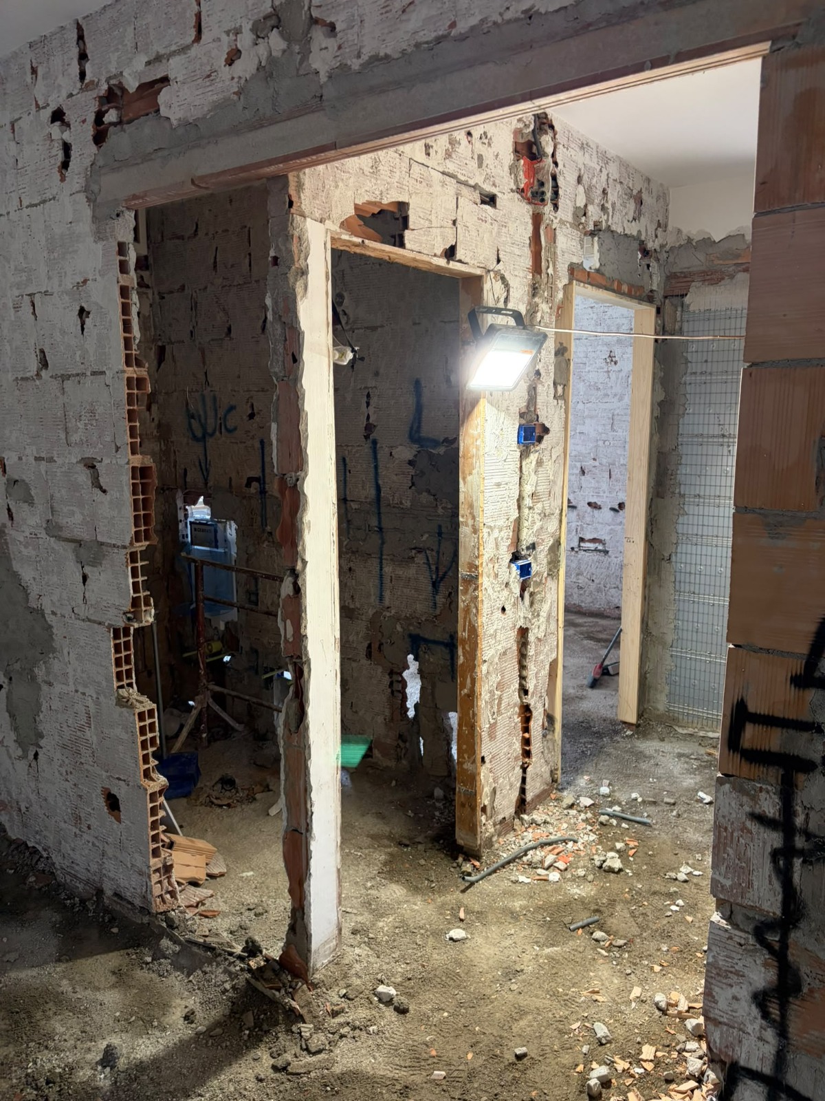 Interni di un cantiere in ristrutturazione